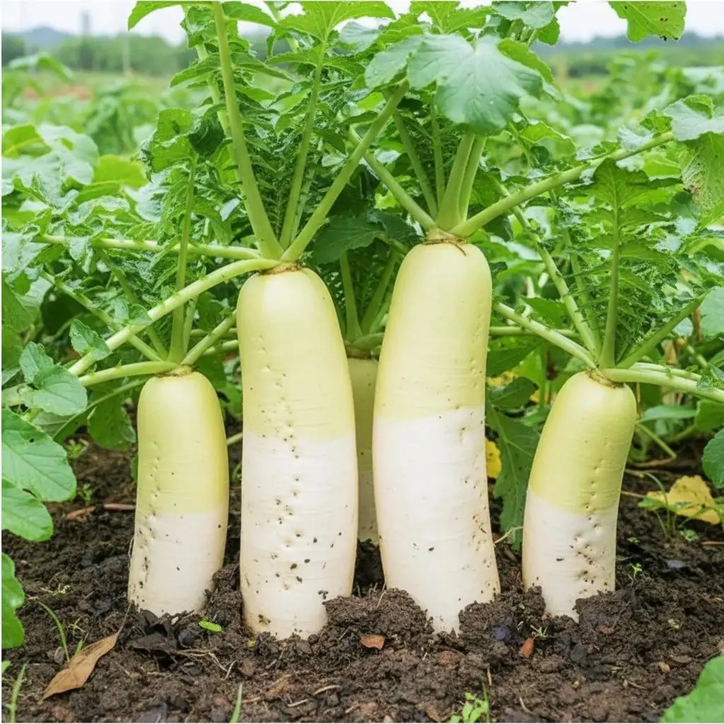 400 White Icicle Radish Heirloom Seeds - Crisp, Mild, Fast-Growing for Home Gardens, All Seasons, Vertical Gardens (Ideal for Beginner Gardeners)