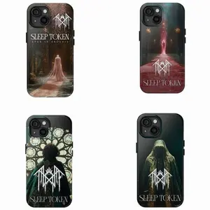 Sleep Token Caramel Themed Phone Case Premium Matte Texture, Protection, Shockproof, Anti-Drop, Anti-Fingerprint For IPhone 17-12, Pro Max, Pro Plus, and Samsung S25-22 Protection Safety