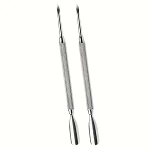 Stainless Steel Dead Skin Pusher Knife, Dual-Head Scoop Edge Exfoliator, Nail Care Tool, Foot Care Kit, Remove Dead Skin & Nails