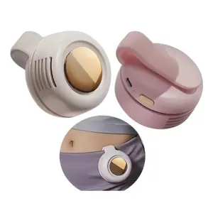 2026 NEW Portable Silent Mini Bladeless Electric Fan, Adjustable 3-speed Suspended Waist Fans, Rechargeable Rotating Body Fan, Suitable for Outdoor & Travel & Office, Travel Accessories, Spring Gift