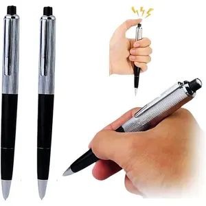 2Pcs Electric Shock Pen Fun Joke to Friend Electric Shock Pencil Trick Prank Gag Gadget for Fool's Day Surprise, Gags and Practical Joke, Office Supplies