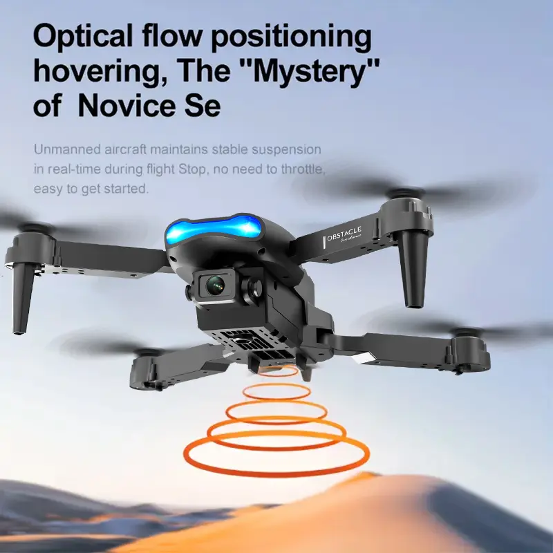 E99 Mini Foldable RC Quadcopter Drone with HD Dual Camera, WiFi FPV, 1-Key Return, Headless Mode, Rechargeable Battery