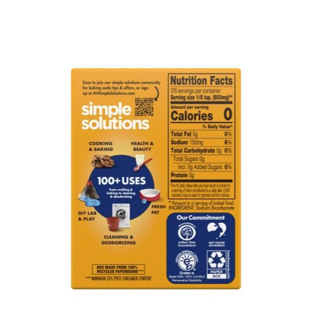 Pure Baking Soda 8 oz Box for Baking Cleaning & Deodorizing America's #1 Trusted Brand with 100+ Uses