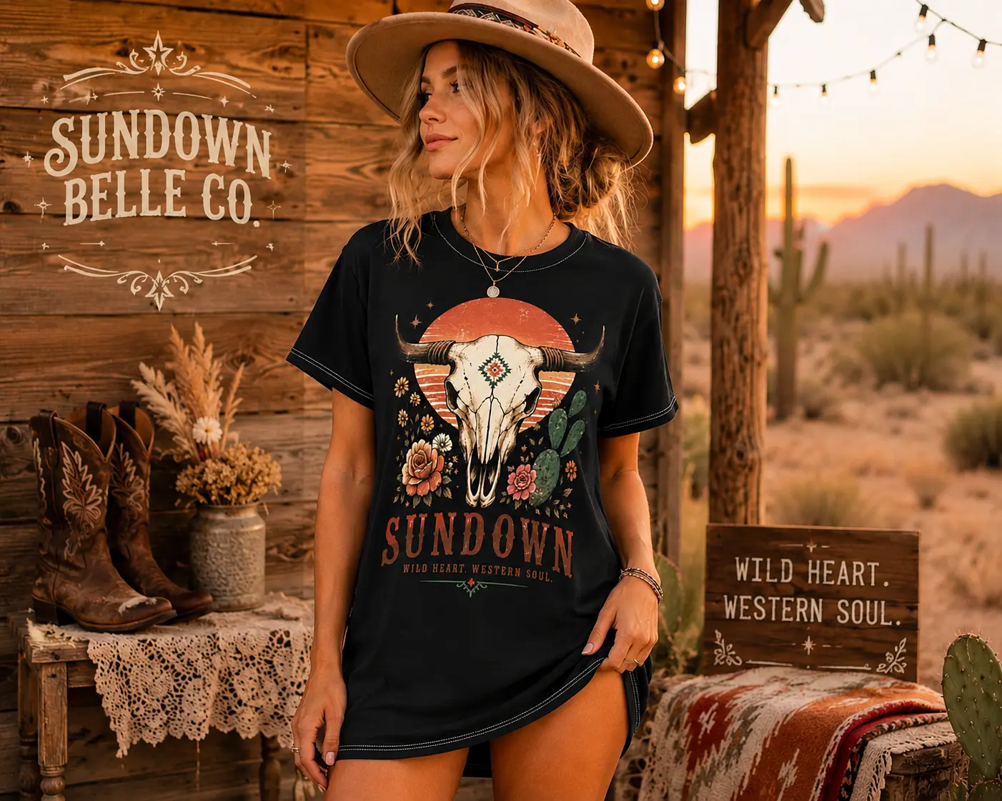 T-Shirt Dress Sundown