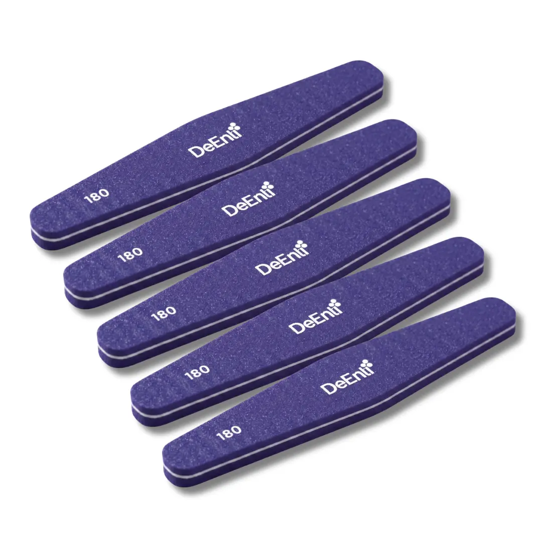 DeEnti Professional Nail Buffer 100/180 Grit - 5, 25, 50 Pack