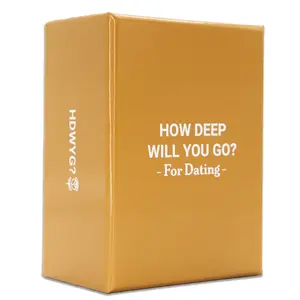 HOW DEEP WILL YOU GO? For Dates - 99 Conversation Cards for Couples, New Relationships, & Talking Stages - Skip Small Talk, Build Real Connection