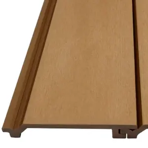 Driftwood Teak Exterior Shiplap Siding Boards, Outdoor Wall Panel Cladding