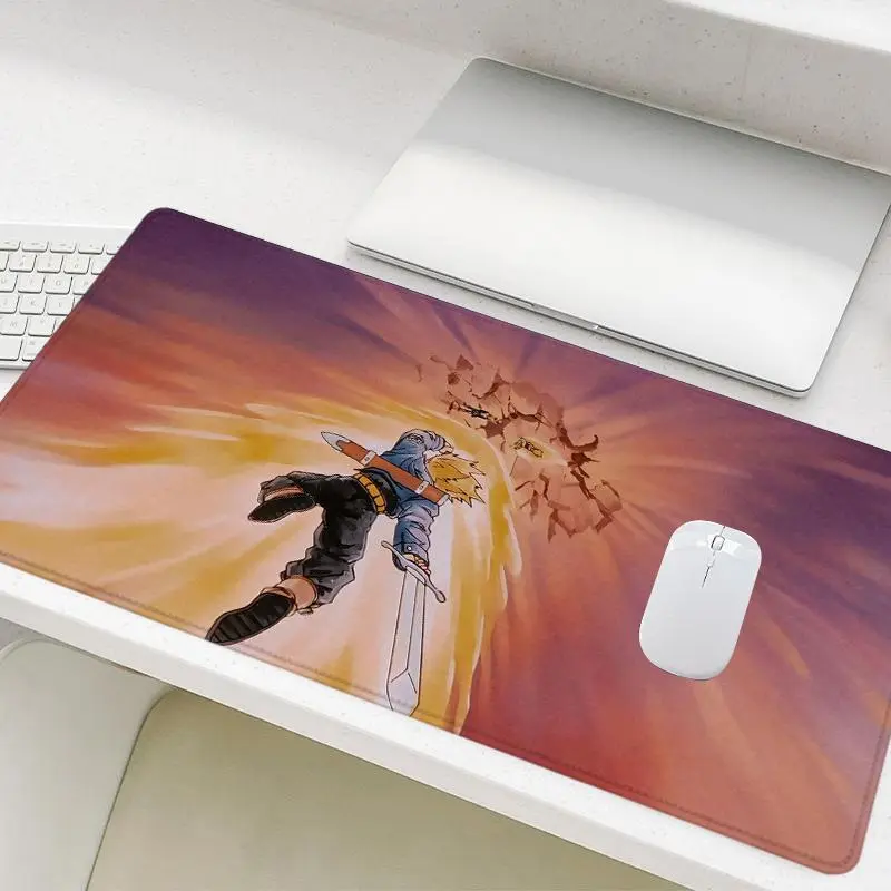 Anime Warrior with Sword Pattern Mouse Pad, Rectangle Gaming Mouse Pad, Non-Slip Mousepad, Office Desk Keyboard Mouse Mat for Home Office Game