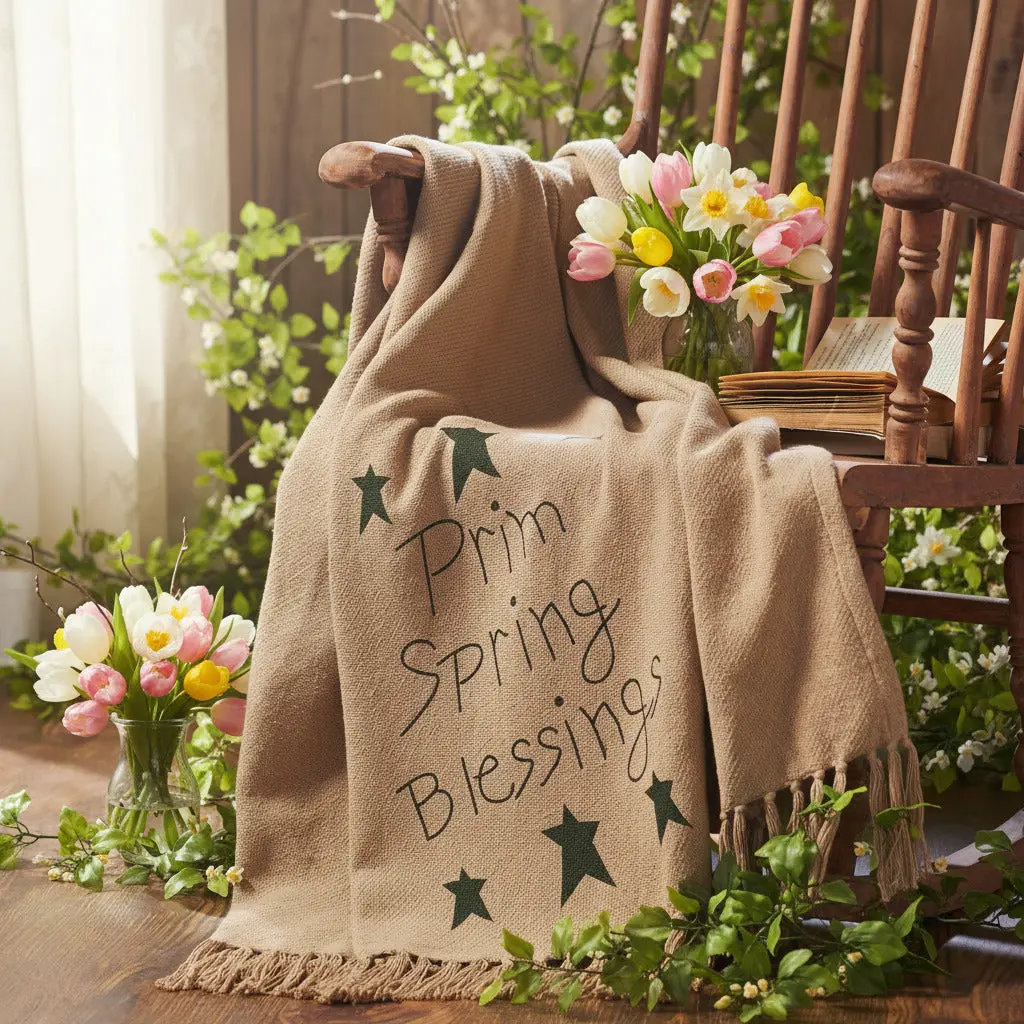 Spring Blessings Woven Throw