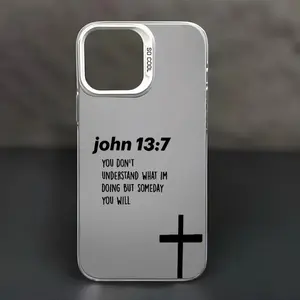 Christian Aesthetic John 13:7 Cross Smartphone Case, Faith-Inspired Cellphone Casing, Anti-Scratch Shockproof Protection Accessories, Compatible with iPhone 15/16/17 Series