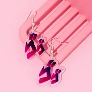 JoJo Bizzare Adventure Earrings - Cute Acrylic Handmade Anime Aesthetic Jewelry zodiac