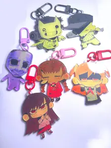 RPG MAKER KEYCHAINS - Cute Acrylic Cartoon Keychain, Funny Meme Character Charm for Keys, Bags, Backpack, Durable Gift for Fans & Collectors
