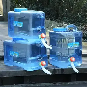 Portable Water Tank with Faucet, 1 Count Outdoor Camping Drinking Water Storage, Water Storage Bucket for Outdoor Camping Hiking