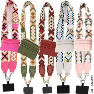 A wallet-carrying cross-body phone strap, a wallet-carrying phone strap, a phone cross-body strap with a zippered pouch, a removable phone strap, a Phone Lanyard, a Halloween gift, and a birthday gift.