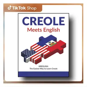 Creole Meets English: Kreglish - The Easiest Way to Learn Creole with Visual Learning Tools Vocabulary Builder Tutorial, Paperback – September 17, 2019