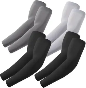 Premium Cooling Arm Sleeves for Men Women UPF 50+ Sun Protection Recycled Polyester Blend 90% Nylon 10% Spandex Sweat Wicking UV Block for Outdoor Activities