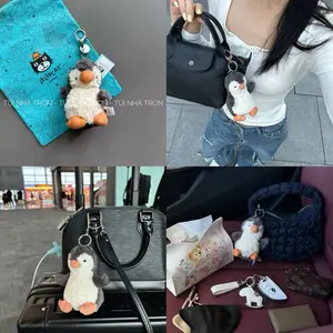 Penguin - Soft and Mini-Sized Stuffed Keychain, Cute Animal Food Plushie, Fun Gift Idea for Kids, Birthdays, and Collectors, Keychain Toy