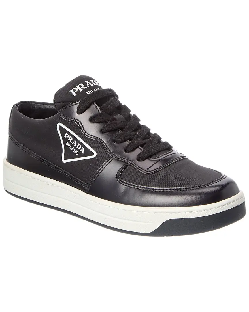 Prada Logo Leather Sneaker