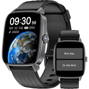 Pedometer Watch No APP/Phone Required, Waterproof Fitness Tracker Watch with Heart Rate Monitor, Large Screen with Pedometer, Sleep Tracking, Calories & Step Counter, Smart Watches for Women Men
