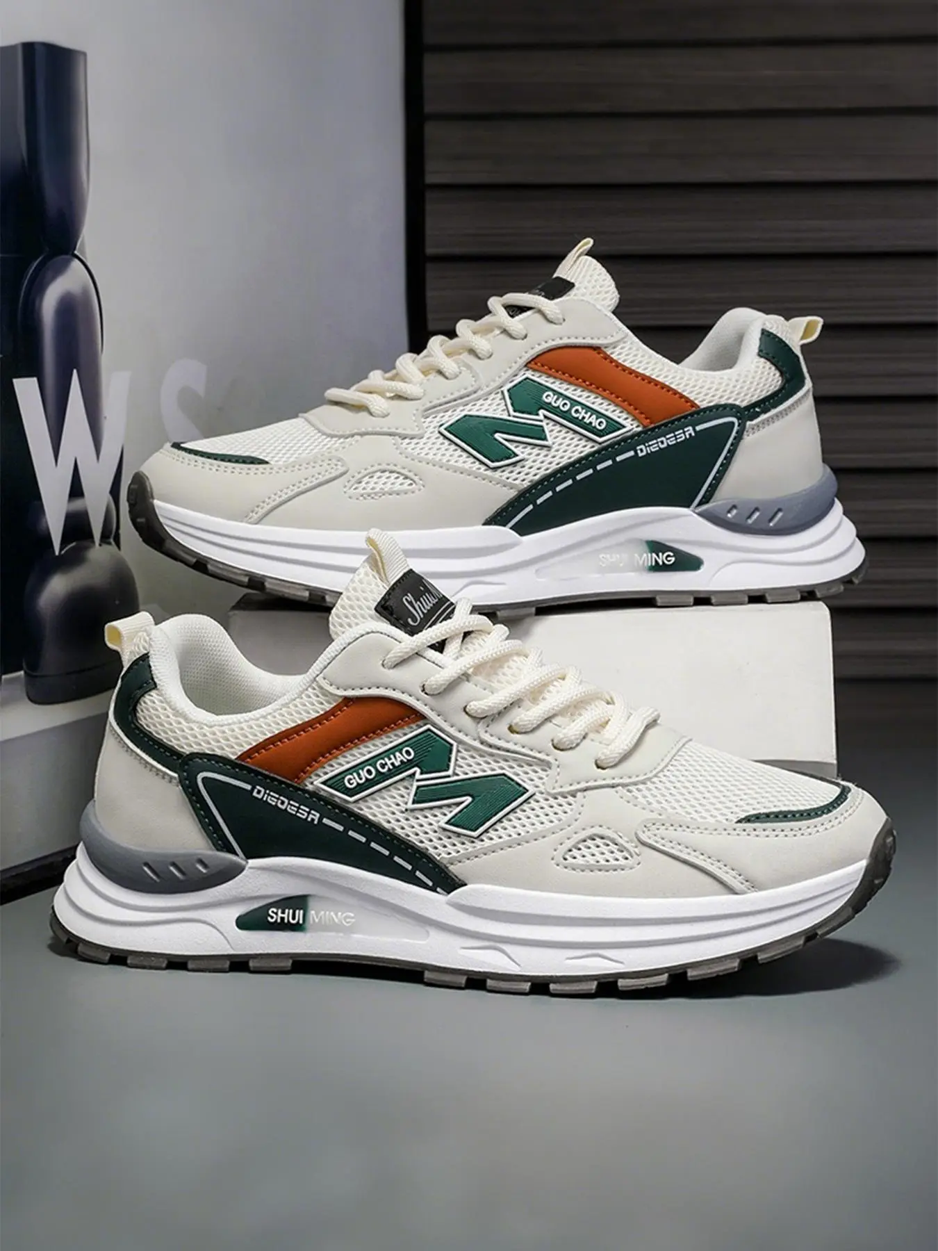 Men's Slip-Resistant Dad Shoes Casual Lifestyle Sneaker | Breathable Soft Sole Athletic Walking Shoes Sneakers | All-Day Comfort Campus Wear All Seasons Sneakers