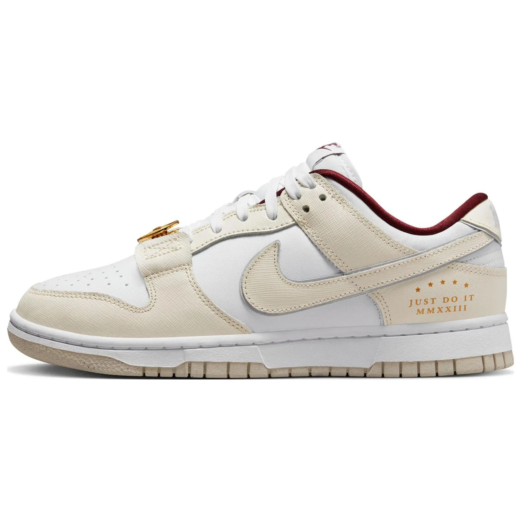 Nike Dunk Low Se Just Do It White Phantom' Versatile Skate Shoes Women's DV1160-100