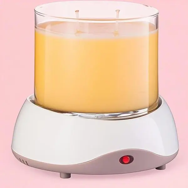 Modern Plug-in Candle Warmer - White Home Supplies Desk Plate Heater with 8-Hour Timer, Auto Shutoff, Adjustable Temperature, Safe Energy Efficiency, Compact Design for Longer Lasting Candles, Fragrance Release