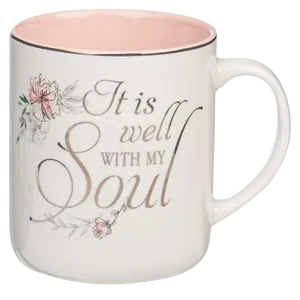 It Is Well Pink Ceramic Mug