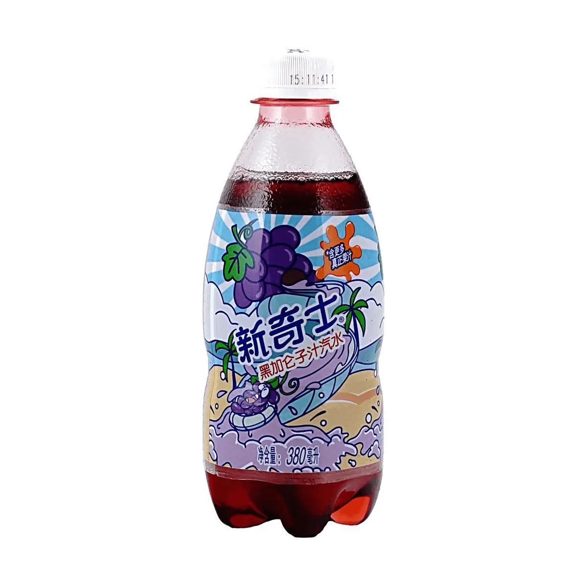 Sunkist Blackcurrant Soda Drink 380ml - Sparkling Fruit Flavored Beverage