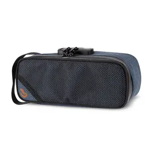 Sidekick M Oxford Denim Case with SK9® Smell-Proof Technology & Combo Lock for Secure Storage Thick Velcro Dividers & Detachable Inserts