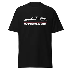 Premium T-Shirt For Integra DE 2023 Car Enthusiast Grandpa Dad Son Birthday Gift Men's Tee Classic Cotton