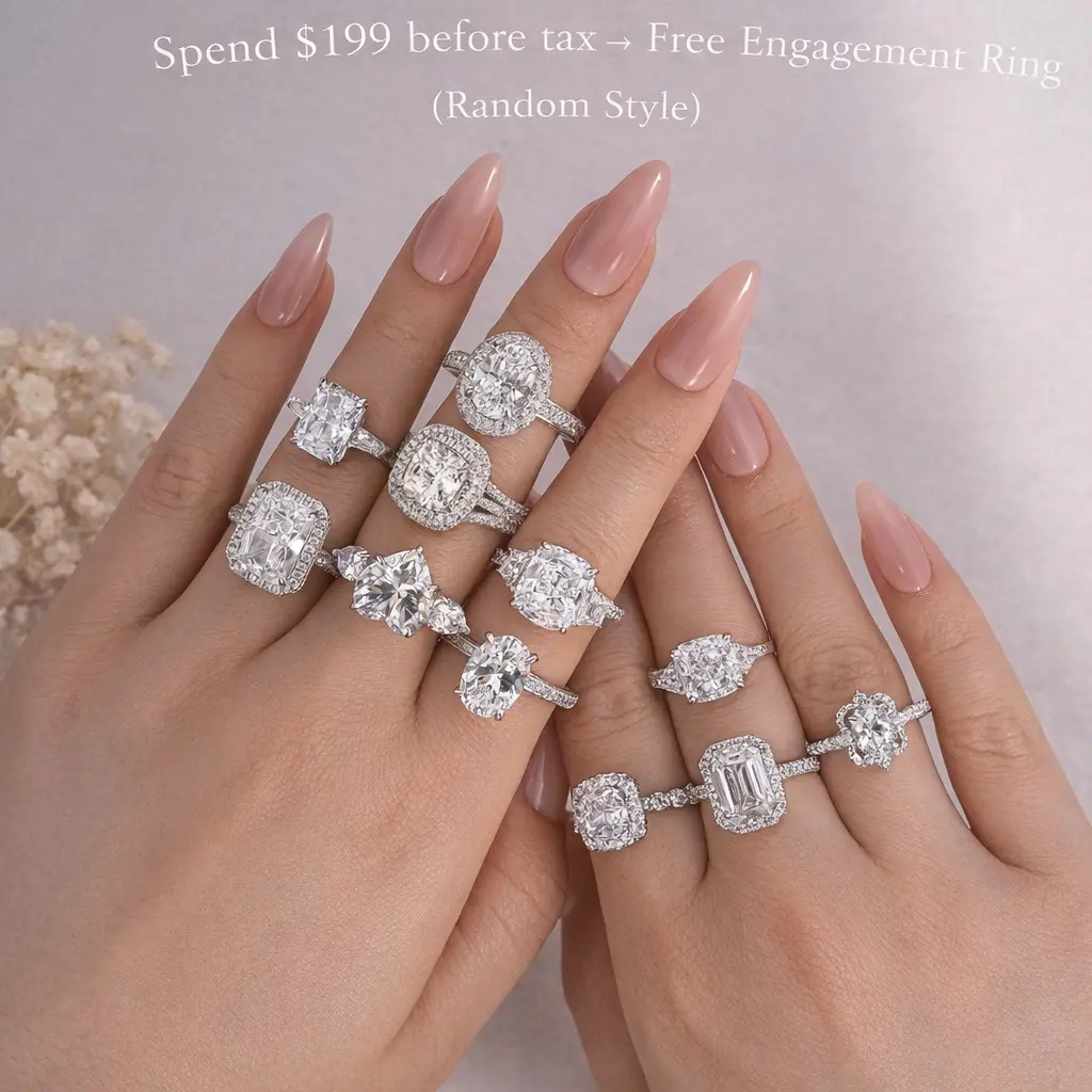 Effinny Mystery Box of Ring-S925 Sterling Silver Fashion Engagement Ring Blind Box-Hundreds of Style of CZ Secret Jewelry, Random Suprise Rings for Parties, Holiday, Female, Daily, Daily Wear, Fashion Ring