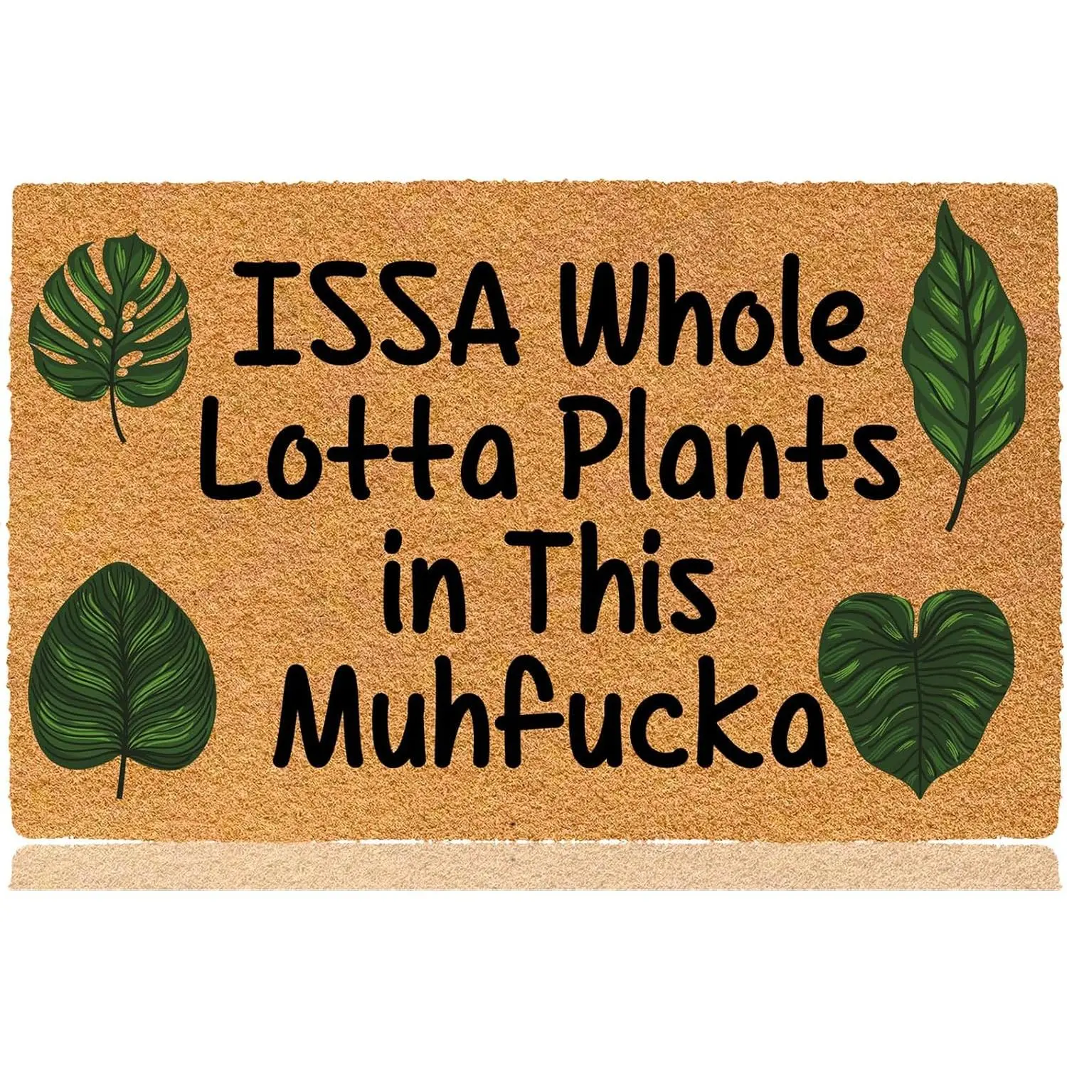 ISSA Whole Lotta  in This Muhfucka 23.6"x15.7" Personalized Door Mat Welcome Mats for Front Door, Indoor/Outdoor Entrance, Custom Monogram Doormat Rubber Backing Funny Design Non-Slip