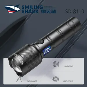 【SD-8110】SmilingShark portable lighting flashlight, multi-functional lighting, accompany you to shine outdoors!