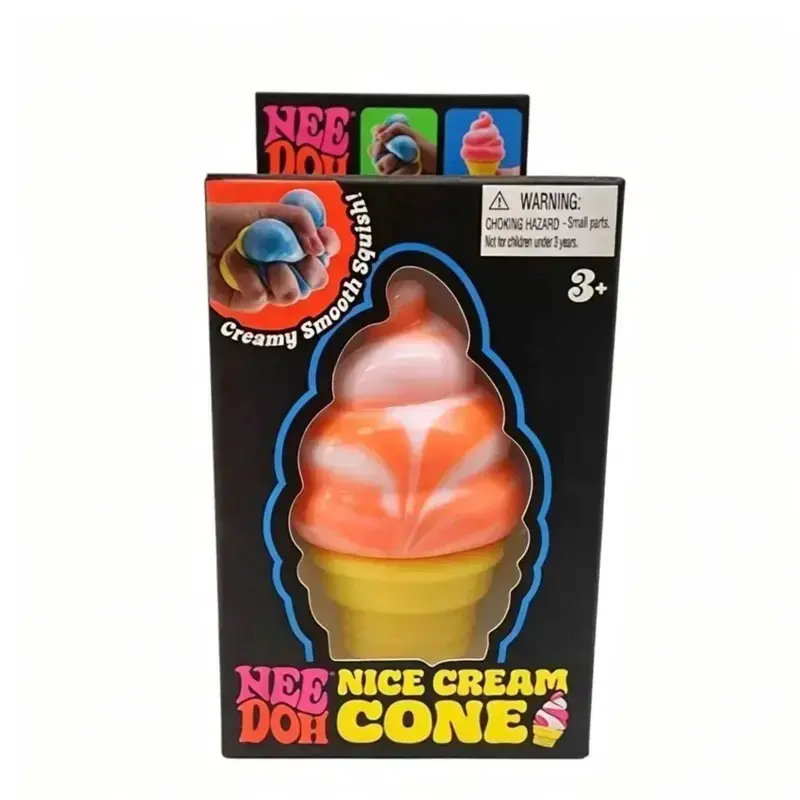 Nice Cream Cone Squishy - Ice Cream Fidget ToNice CreamCone Squishy - Ice Cream Fidget Toy, Stress Relief SensoryPlayy, Stress Relief Sensory Play