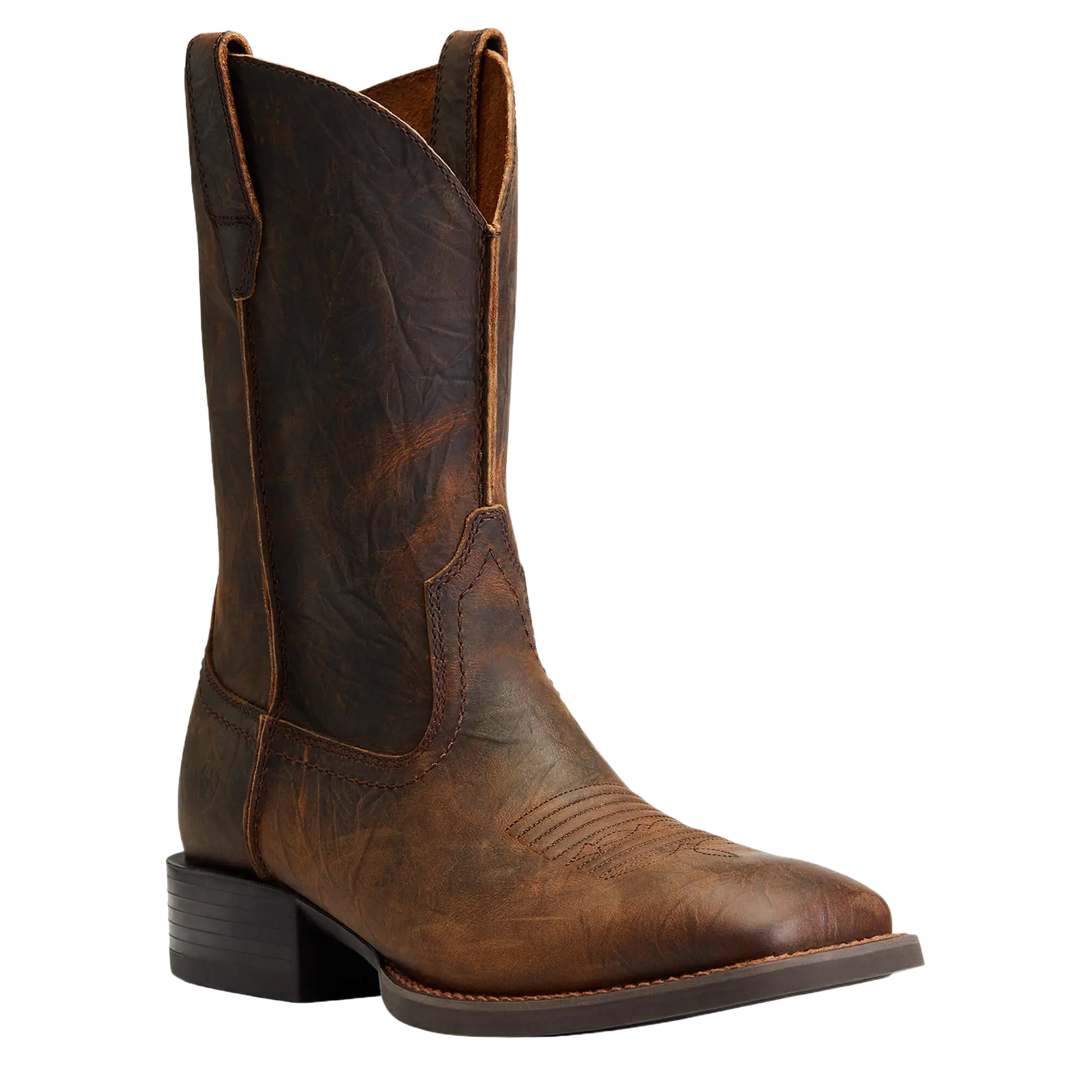 Ariat Men's Sport Rambler Bartop Brown Square Toe Boots 10042586