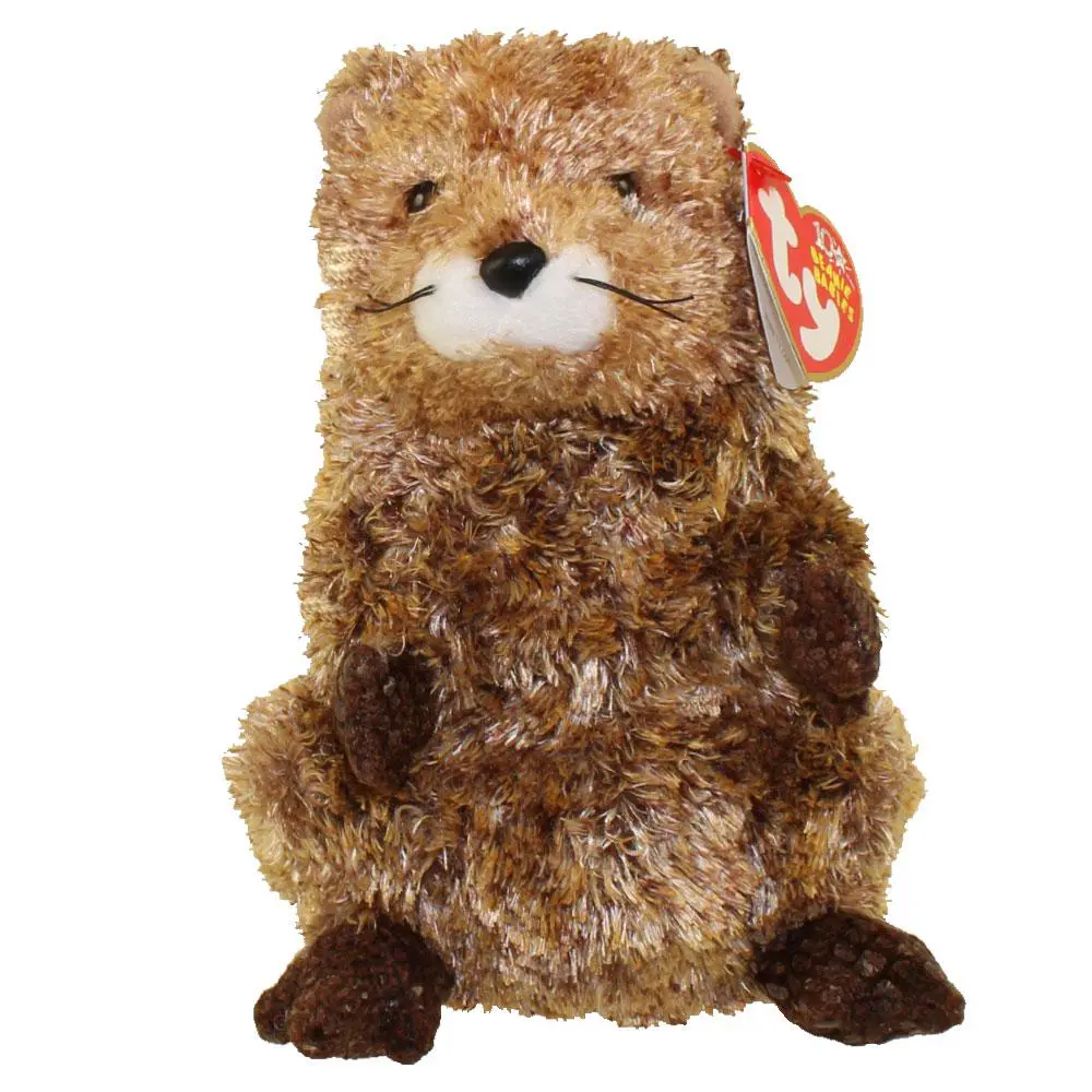 TY Beanie Baby - PUNXSUTAWN-e PHIL the Groundhog (Internet Exclusive) (6 inch) (2002) MWMTs