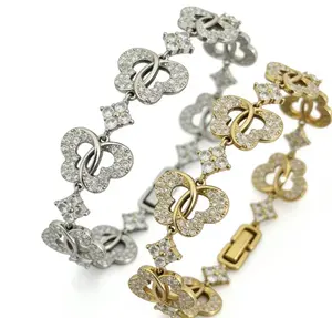 14K gold plated butterfly bracelet with sparkling zircon, exquisite polished texture, lightweight and comfortable. Non-tarnish, adjustable, perfect for daily & party wear. Elegant, eye-catching and feminine, a must-have jewelry essential.