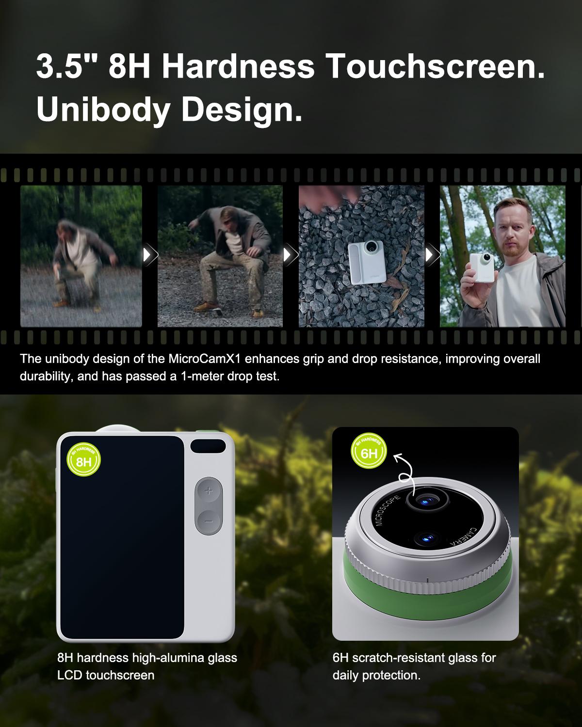 MicroCam X1 Mini Microscope Camera 400X – See Hair, Skin & Food in 4K | Fun Digital Microscope for Kids & Adults