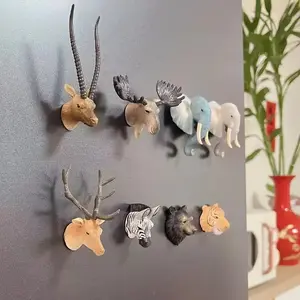 1Pcs of Simulated Forest Wildlife Fridge Magnet Animal Model, Cute Magnet.