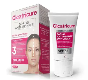 Cicatricure Anti-Wrinkle Day Moisturizing Face & Neck Cream with SPF 30, Single Pack - For Daily Use, Men & Women. 1 Pack