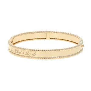 Pre-owned Van Cleef & Arpels Perlee Bangle Bracelet