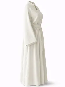 modest spring summer lightweight abaya set oversized topmaxi skirt set