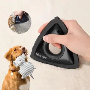 Analan Mini Pet Hair Remover - Triangle Design for Car Interior, Carpet & Couch Detailing, Versatile for Auto Detailing Supplies
