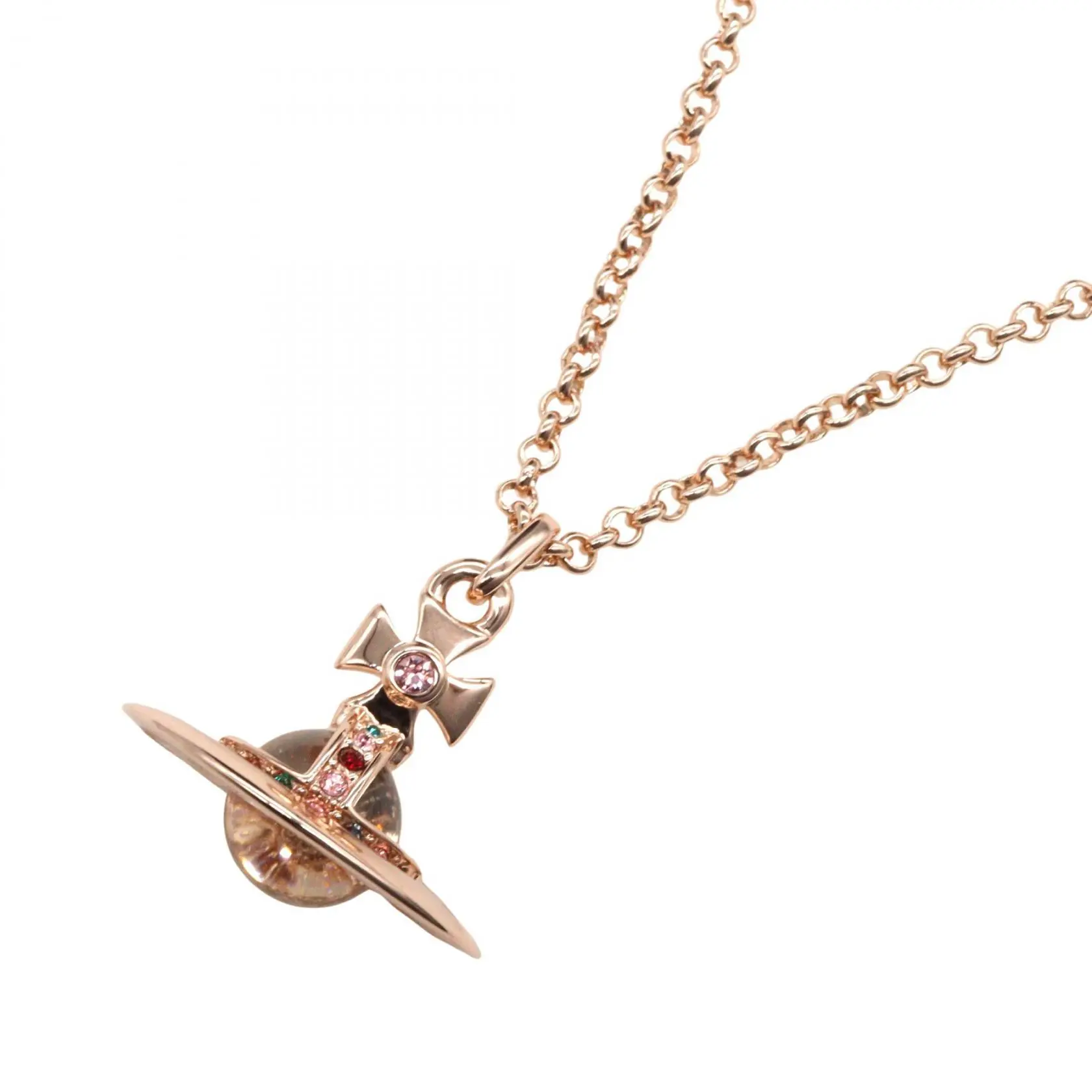 Pre-owned vivienne westwood Brass Small Leather Goods Necklace