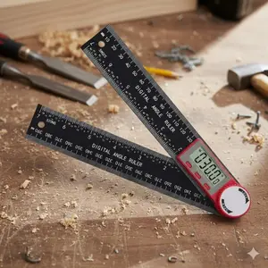 360° Digital Angle Finder with High Precision | Portable Hardware Angle Measurement Tool for Woodworking, Automotive Repair, Construction & DIY Projects | All-in-One Angle Gauge and Protractor Kit