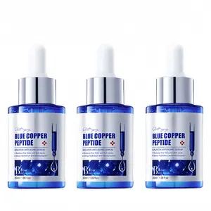 GHK Cu Copper Peptide Facial Serum with Hyaluronic Acid & Moisturizer, 30ML, Hydrate, Firm, Smoothing, Brighten, Repair Skin, Anti-Aging, Suitable for All Skin Types