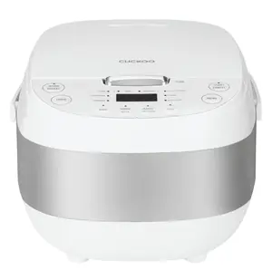 Cuckoo Rice Cooker & Warmer 6 Cup Uncooked / 12 cup Cooked, Smart Fuzzy Logic Nonstick Inner Pot White (CR-0605F)