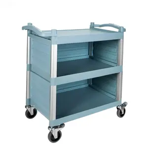NorthSky Select Dual-Handle Utility Service Cart, 3 Shelves, 440 lb. Capacity