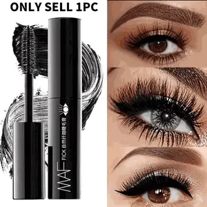 Thick Lengthening Waterproof Mascara in, Smooth Clump-Free Application, Long-Lasting Curl for Swimming & Daily Use Voluminous Lengthening Mascara