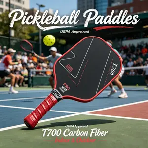 High-Performance Pickleball Paddle for All Levels – T700 Carbon Fiber, 8oz Lightweight, Extended Handle for Two-Handed Backhand, Shock-Absorbing Core